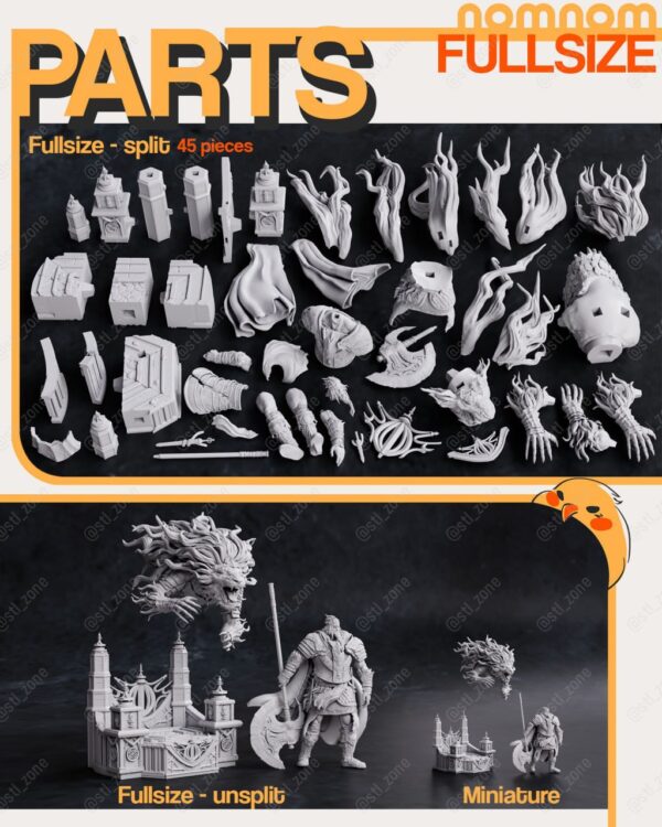 Godfrey - Elden Rig STL 3D PRINTING - Imagen 3
